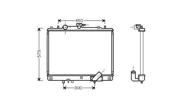 Radiator, engine cooling 32002167 International Radiators