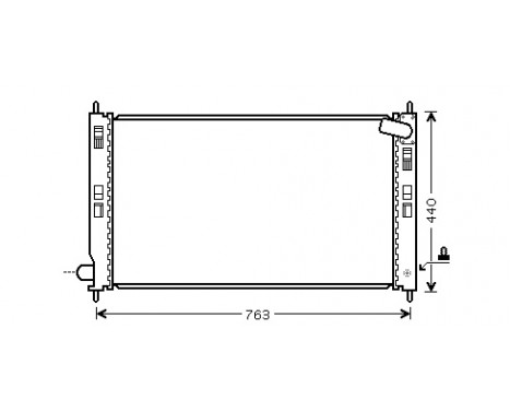 Radiator, engine cooling 32002201 International Radiators