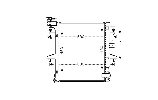 Radiator, engine cooling 32002202 International Radiators