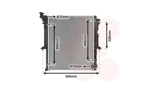 Radiator, engine cooling 32002203 International Radiators, Image 2