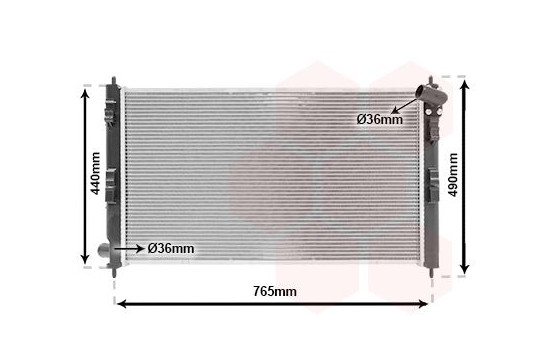 Radiator, engine cooling 32002207 International Radiators, Image 2
