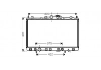 Radiator, engine cooling 32002209 International Radiators