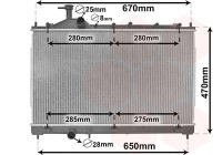 Radiator, engine cooling 32012704 International Radiators