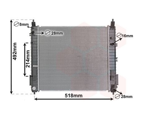 Radiator, engine cooling 33012710 International Radiators