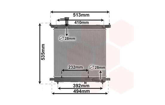 Radiator, engine cooling 33012712 International Radiators