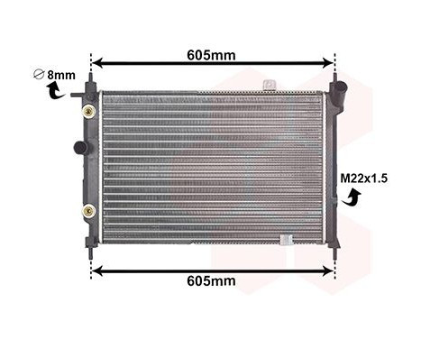 Radiator, engine cooling 37002029 International Radiators, Image 2