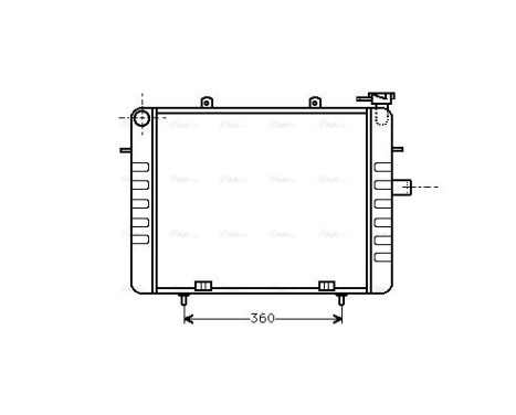 Radiator, engine cooling 37002036 International Radiators, Image 2