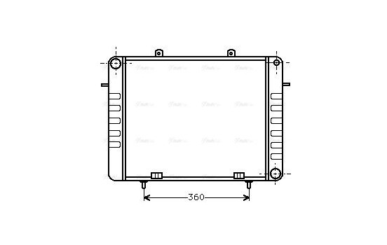 Radiator, engine cooling 37002038 International Radiators, Image 2