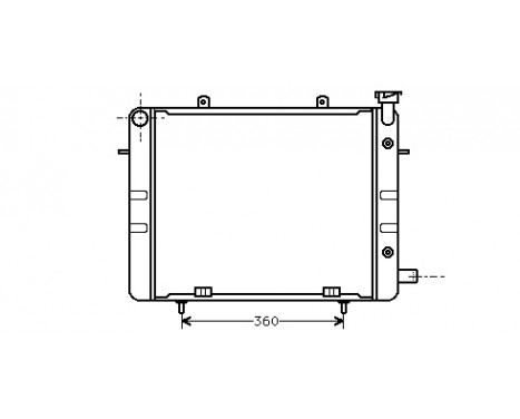 Radiator, engine cooling 37002040 International Radiators