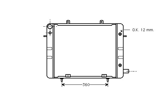 Radiator, engine cooling 37002045 International Radiators