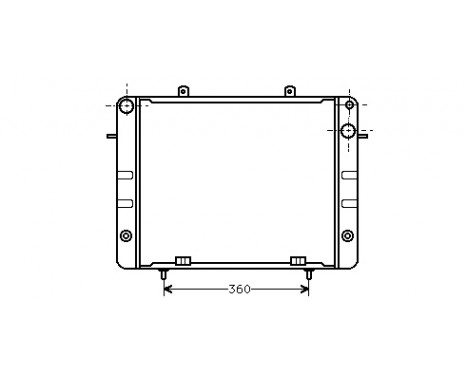 Radiator, engine cooling 37002056 International Radiators