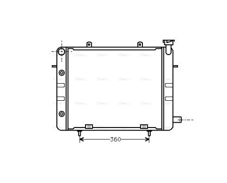 Radiator, engine cooling 37002060 International Radiators, Image 2