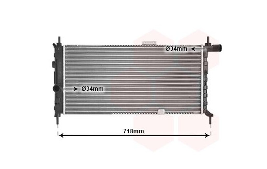 Radiator, engine cooling 37002066 International Radiators, Image 2