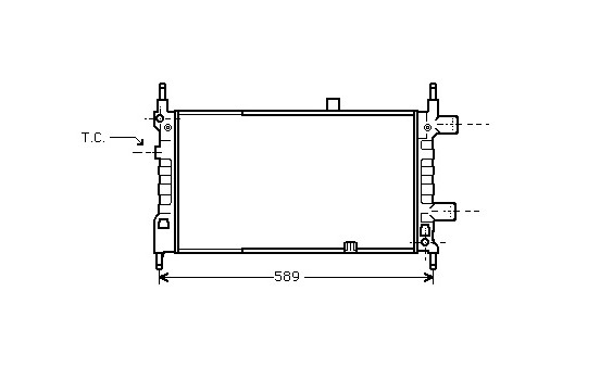 Radiator, engine cooling 37002068 International Radiators