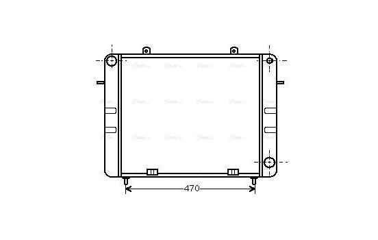 Radiator, engine cooling 37002070 International Radiators, Image 2