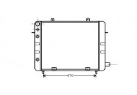 Radiator, engine cooling 37002083 International Radiators