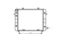 Radiator, engine cooling 37002084 International Radiators