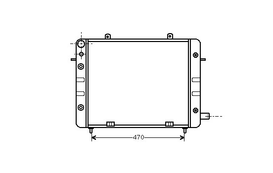 Radiator, engine cooling 37002084 International Radiators