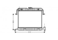 Radiator, engine cooling 37002087 International Radiators