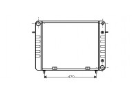 Radiator, engine cooling 37002102 International Radiators