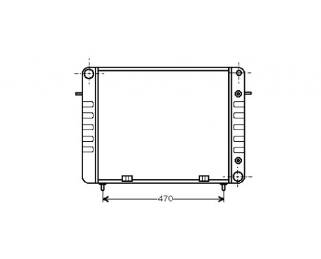 Radiator, engine cooling 37002102 International Radiators