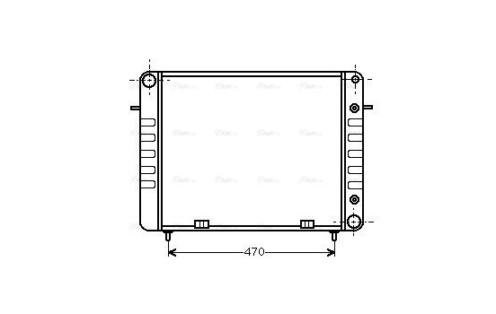 Radiator, engine cooling 37002102 International Radiators, Image 2