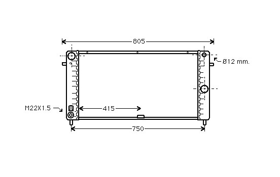 Radiator, engine cooling 37002106 International Radiators
