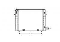 Radiator, engine cooling 37002110 International Radiators