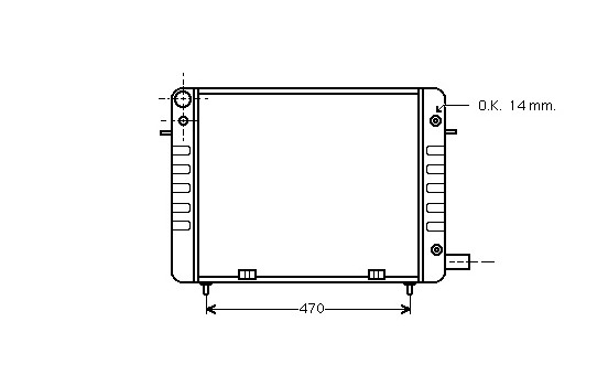 Radiator, engine cooling 37002111 International Radiators
