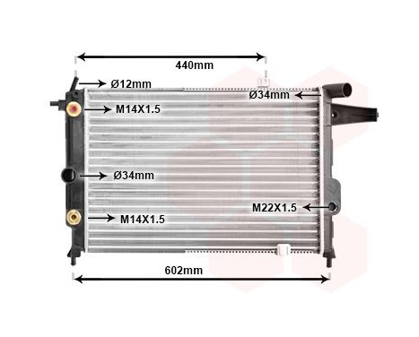 Radiator, engine cooling 37002120 International Radiators, Image 2