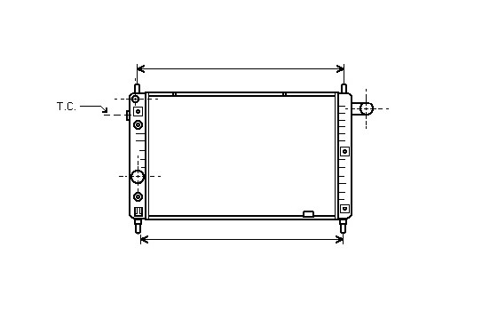 Radiator, engine cooling 37002126 International Radiators