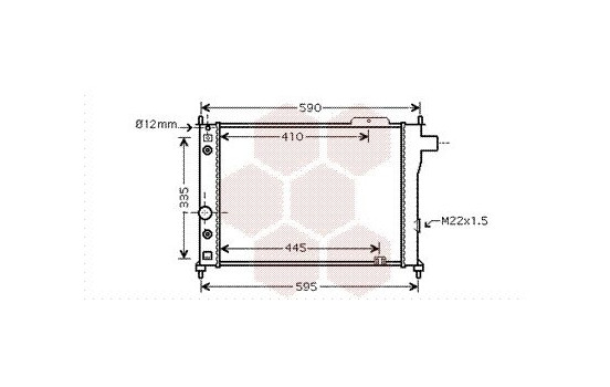 Radiator, engine cooling 37002128 International Radiators, Image 2