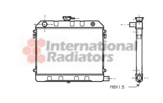 Radiator, engine cooling 37002130 International Radiators, Image 2