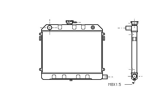 Radiator, engine cooling 37002130 International Radiators