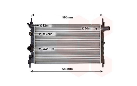 Radiator, engine cooling 37002150 International Radiators, Image 2