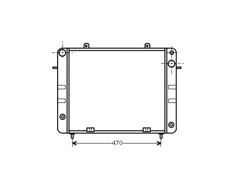 Radiator, engine cooling 37002152 International Radiators