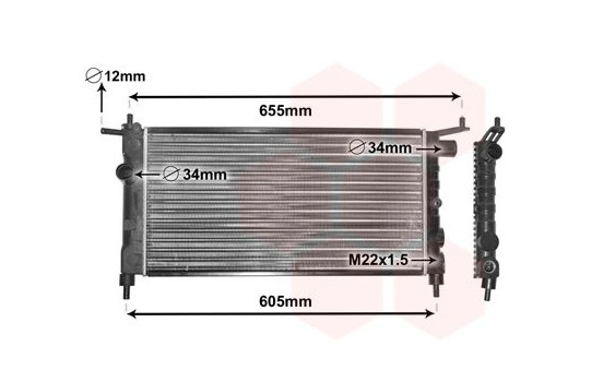 Radiator, engine cooling 37002183 International Radiators