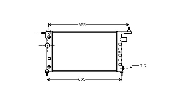 Radiator, engine cooling 37002184 International Radiators