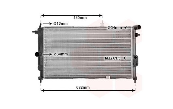 Radiator, engine cooling 37002190 International Radiators, Image 2