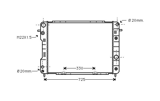 Radiator, engine cooling 37002198 International Radiators