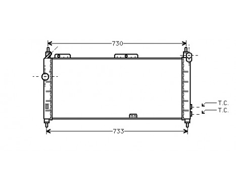 Radiator, engine cooling 37002203 International Radiators Plus, Image 2