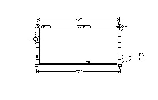 Radiator, engine cooling 37002203 International Radiators Plus, Image 2