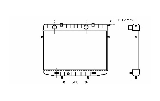 Radiator, engine cooling 37002213 International Radiators