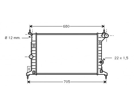 Radiator, engine cooling 37002242 International Radiators