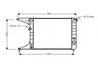 Radiator, engine cooling 37002245 International Radiators