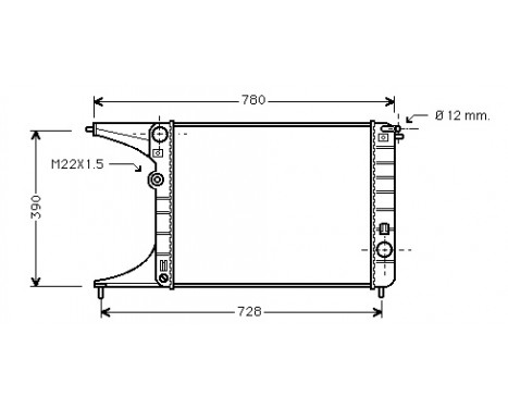 Radiator, engine cooling 37002245 International Radiators