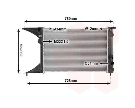 Radiator, engine cooling 37002245 International Radiators, Image 2