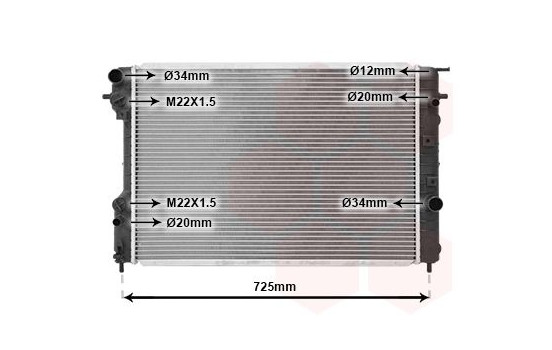 Radiator, engine cooling 37002247 International Radiators, Image 2