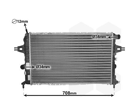 Radiator, engine cooling 37002252 International Radiators, Image 2