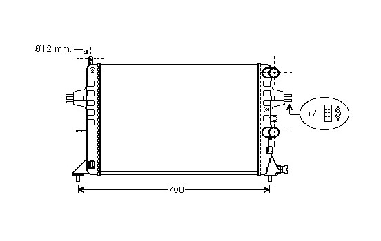 Radiator, engine cooling 37002255 International Radiators
